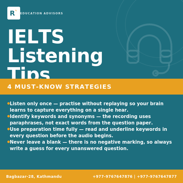 Listening Tips IELTS and how to score higher band score